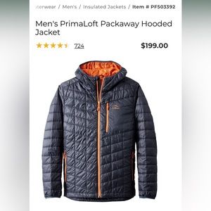 Excellent Condition LL Bean Primaloft Packable Jacket
